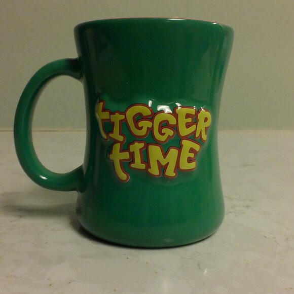 Disney Winnie the Pooh Tigger Time Mug – Dark Green Coffee Cup - Picture 2 of 4